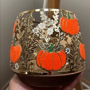 Bath Body Works Velvet Pumpkin Patch Metal Candle Holder